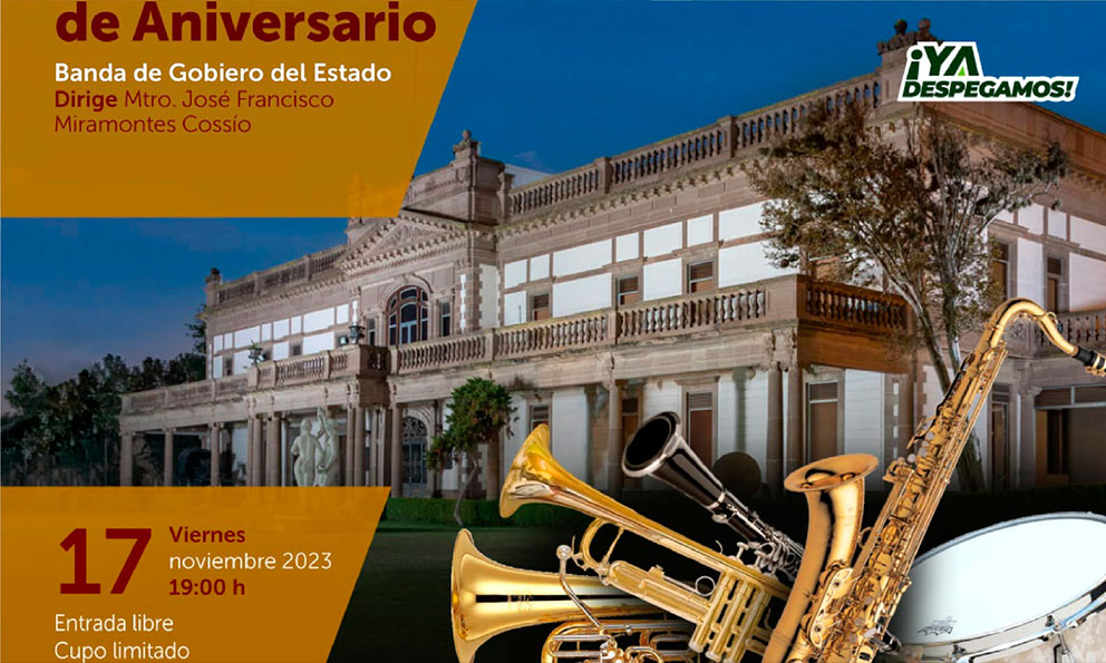 Banda de Música de Gobierno del Estado celebra aniversario del Museo Cossío