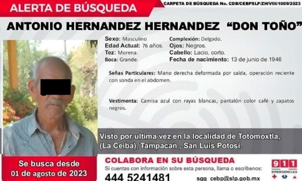 Localizan Sin Vida A Adulto Mayor Desaparecido