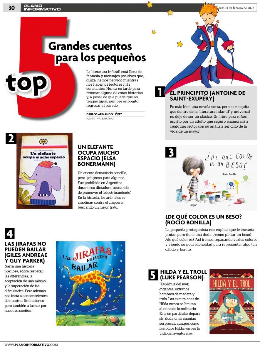 Top 5: Grandes cuentos para los pequeños