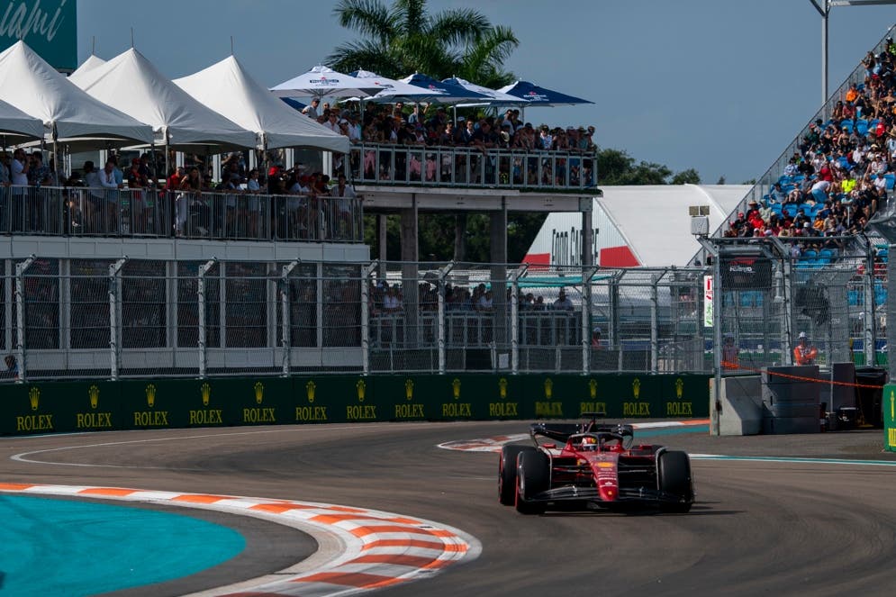 Plano Deportivo Formación de salida del Gran Premio de Miami de F1