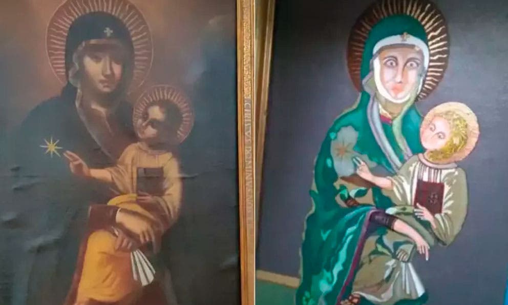 Obras de arte que fueron 'restauradas' por aficionados